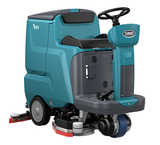 T681 Small Ride-On Floor Scrubber alt 1